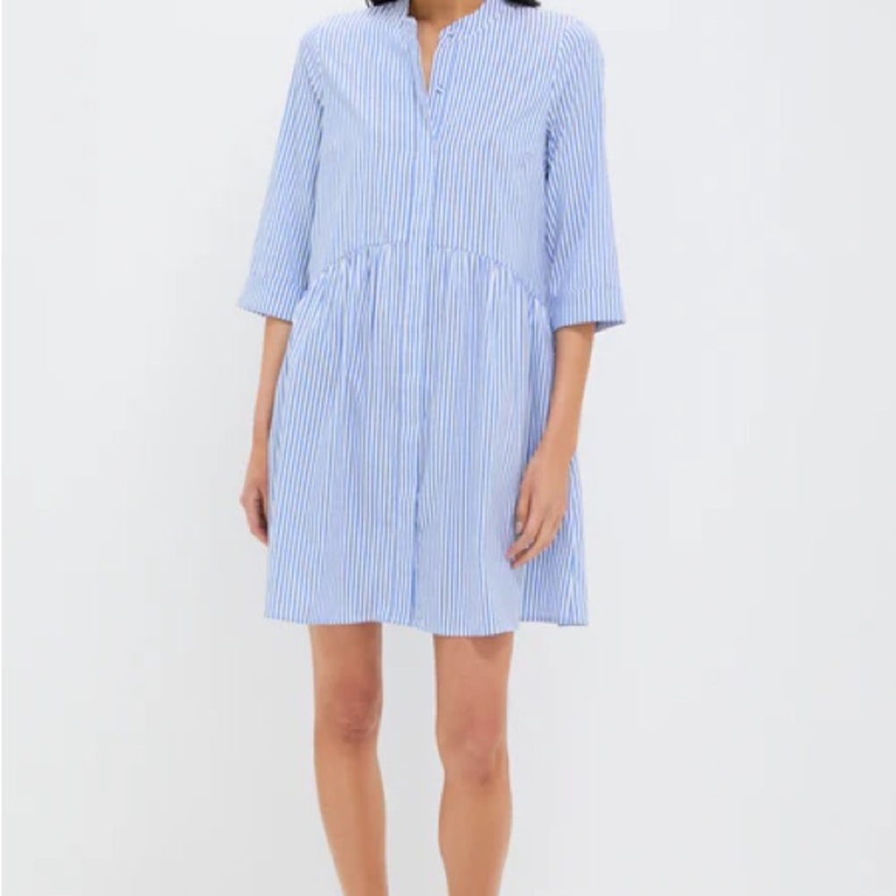 NWOT Tuckernuck Royal Blue and White Striped Dress Size Xl